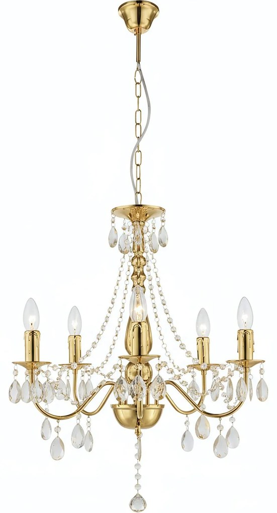 ЛАМПА EBT015-5CP Gold