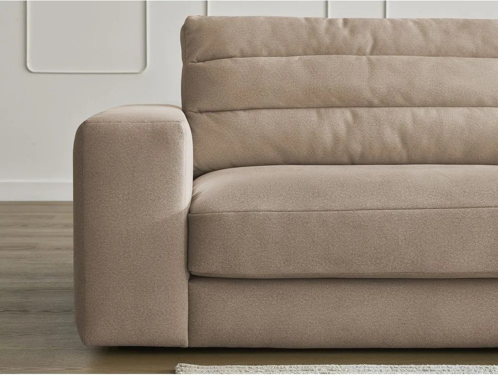 Кафяво-сив кадифен диван 276 cm Sierra – Bobochic Paris