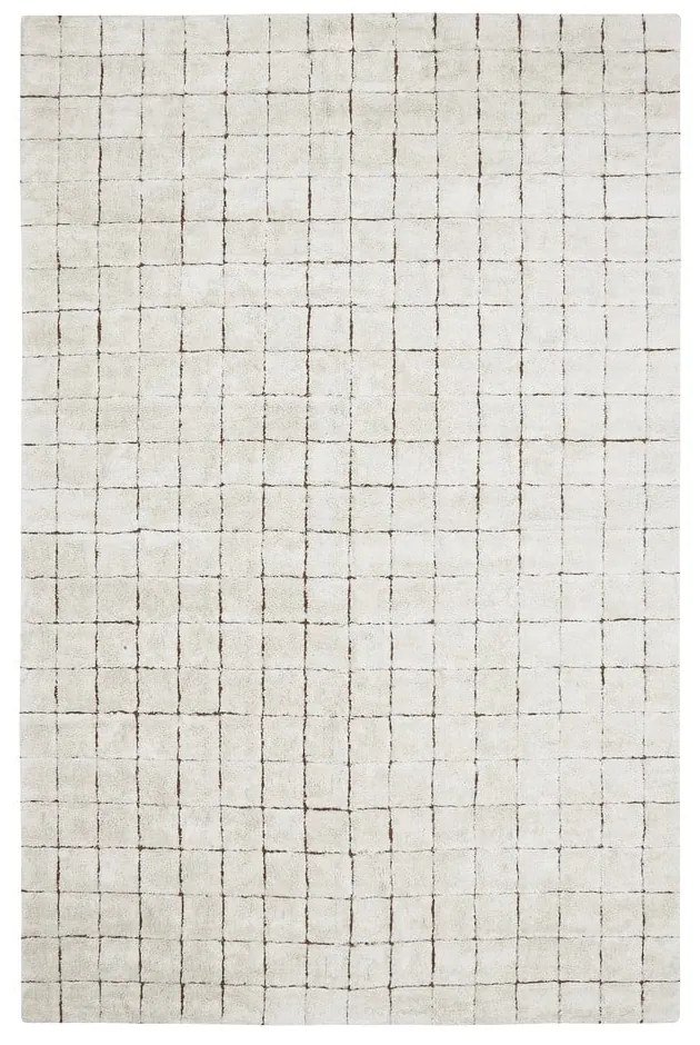 Кремав ръчно изработен памучен килим подходящ за пране 200x300 cm Mosaic – Lorena Canals