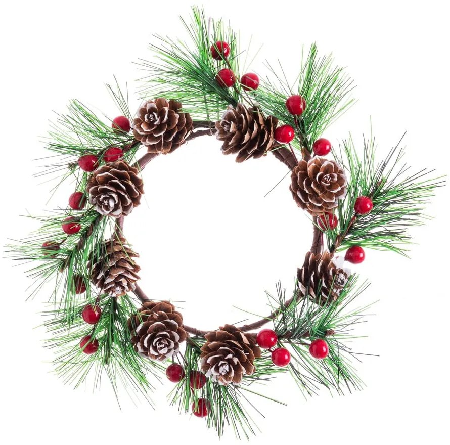 Коледен венец ø 10 cm Acebo - Casa Selección