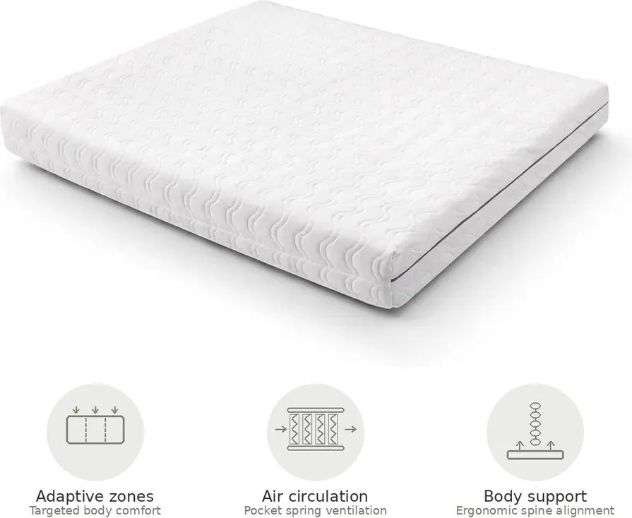 Средно твърд терморегулиращ матрак с пружини 140x200 cm Dream Essence – Bonami Essentials