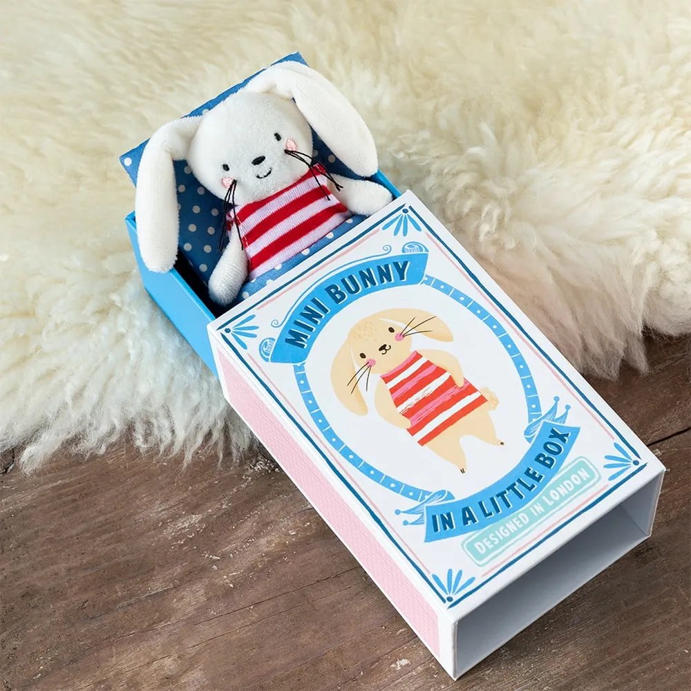 Плюшена играчка Mini Bunny in a Little Box – Rex London