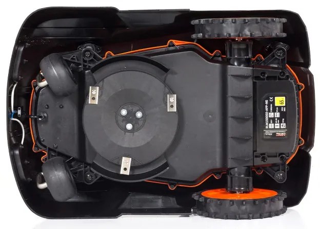 Разопакован: Косачка-робот NAC RLM1500G2-NG, 1500M2, 28V, Li-Ion 4.0Ah, Черен/оранжев