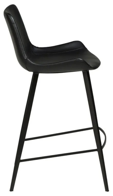 Бар стол от черна изкуствена кожа Hype - DAN-FORM Denmark