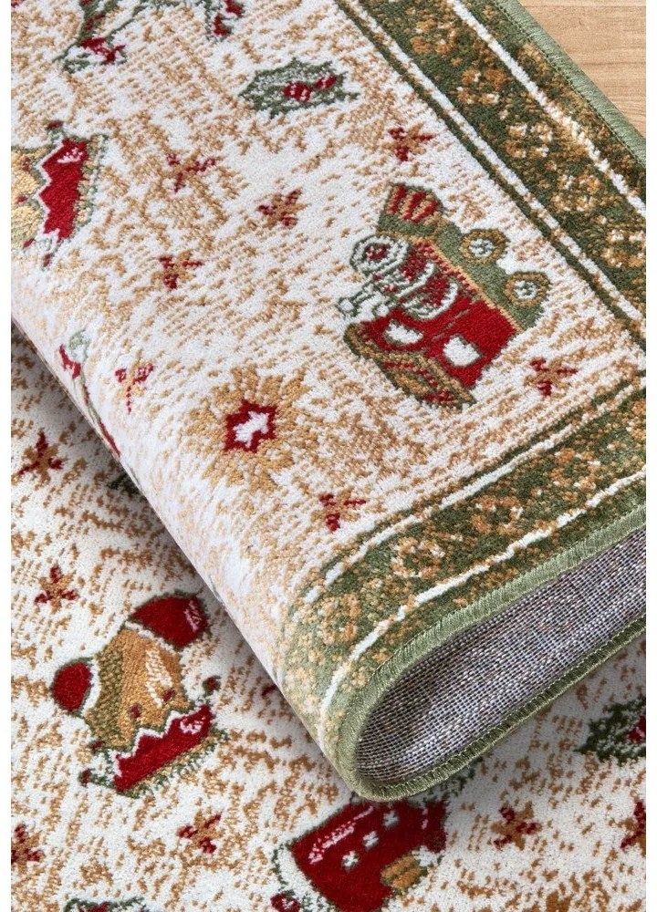 Зелен килим с коледен мотив със смес от памук 50x80 cm Toy's Delight Green Christmas – Villeroy&Boch