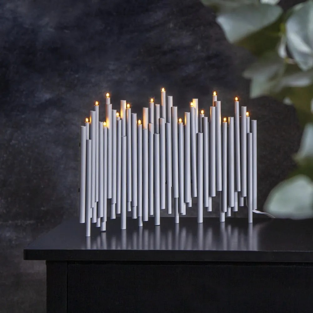 Бяла коледна светлинна украса Note - Star Trading