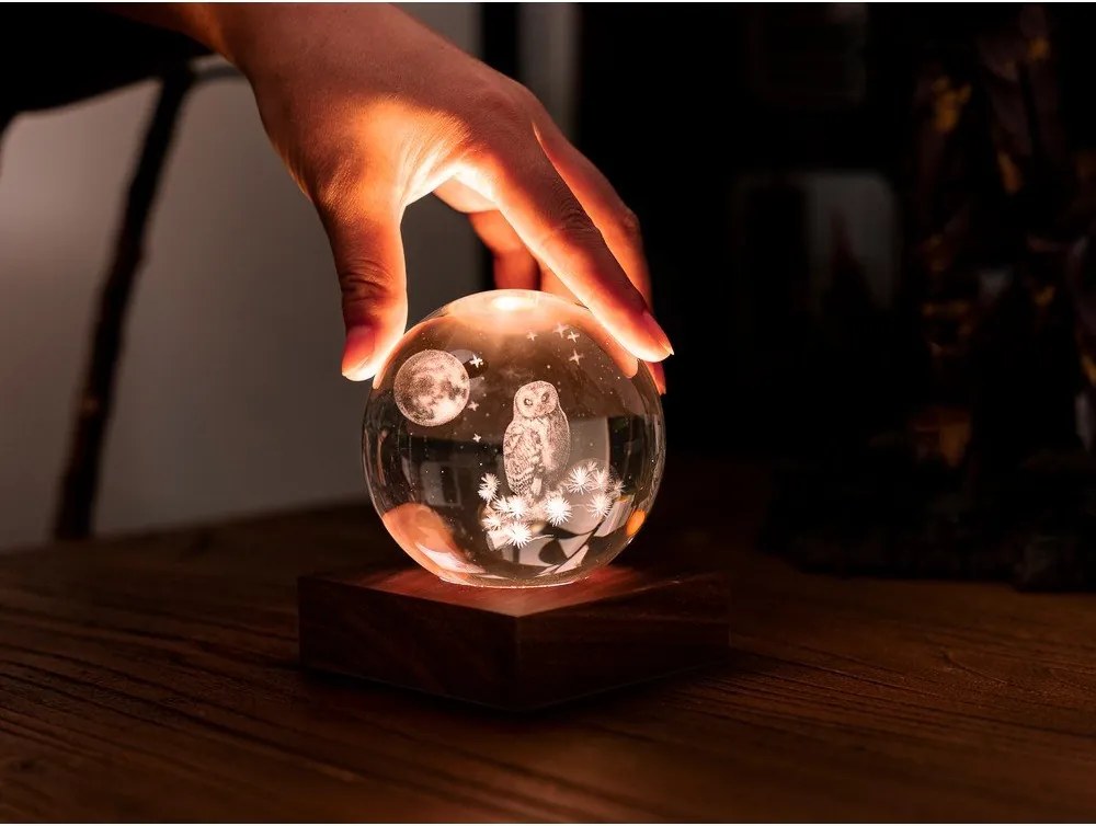 Преносима светлинна декорация с USB ø 8 cm Amber – Gingko