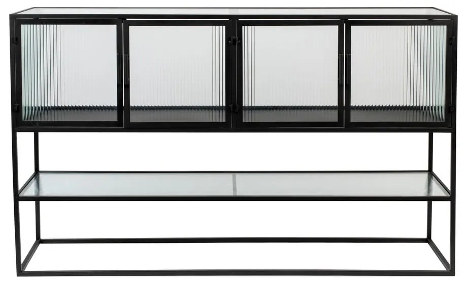 Черен метален шкаф 150x90 cm Boli - Dutchbone