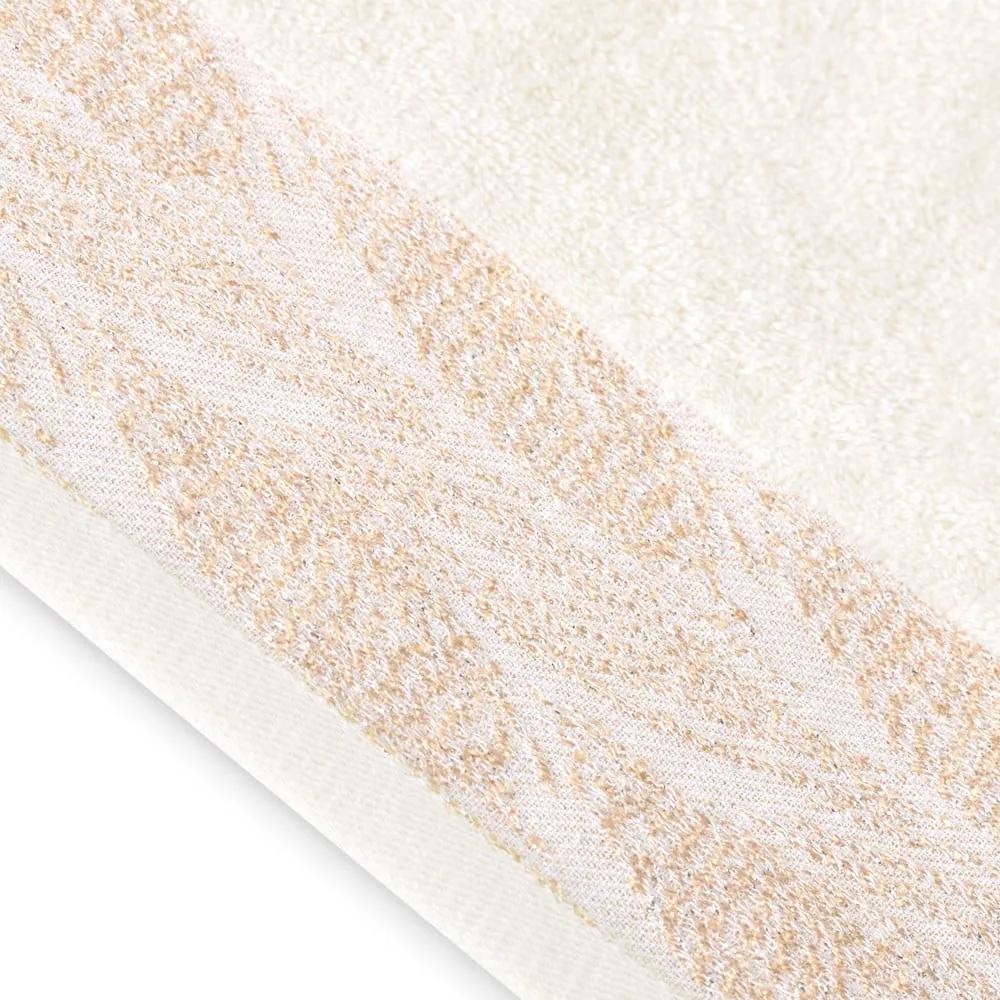 Кремави памучни хавлии и кърпи за баня в комплект от 2 бр. от тери Allium – AmeliaHome