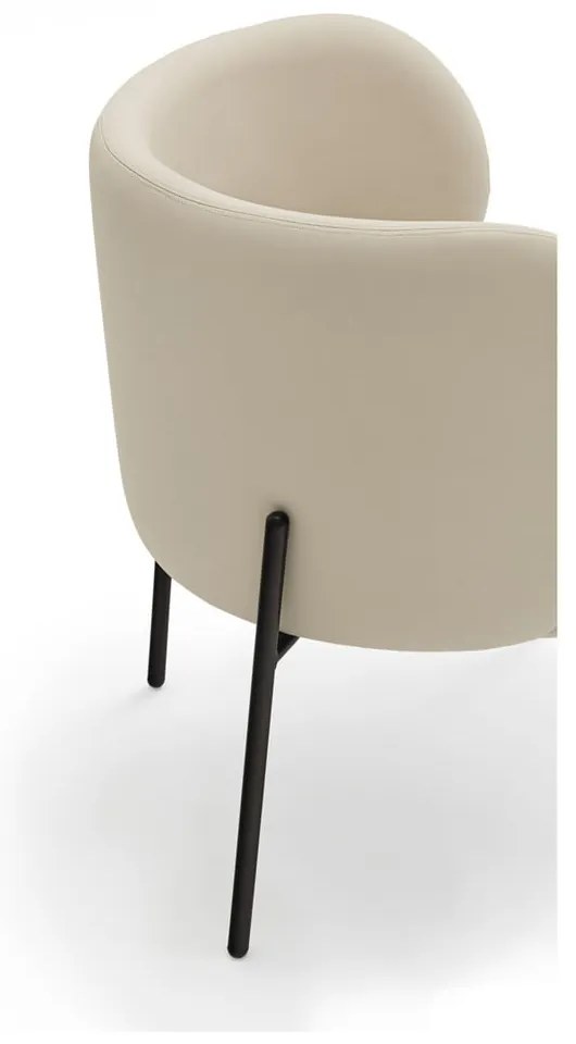 Бял фотьойл от изкуствена кожа Mogi - Teulat