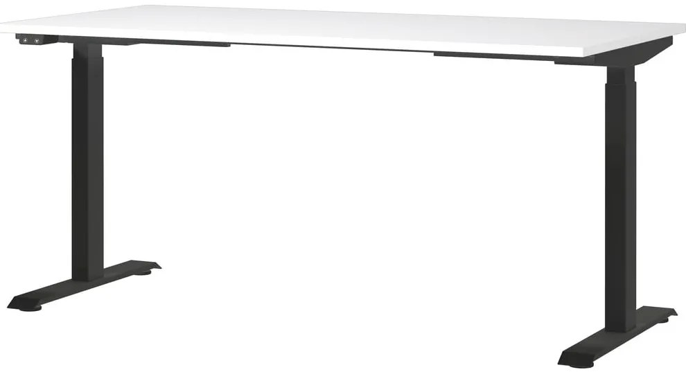 Работна маса с електрическо регулиране на височината с бял плот за маса 80x160 cm Jet – Germania