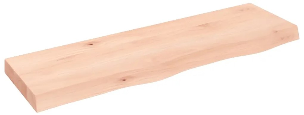 363562 vidaXL Стенен рафт, 100x30x(2-6) см, необработен масивен дъб