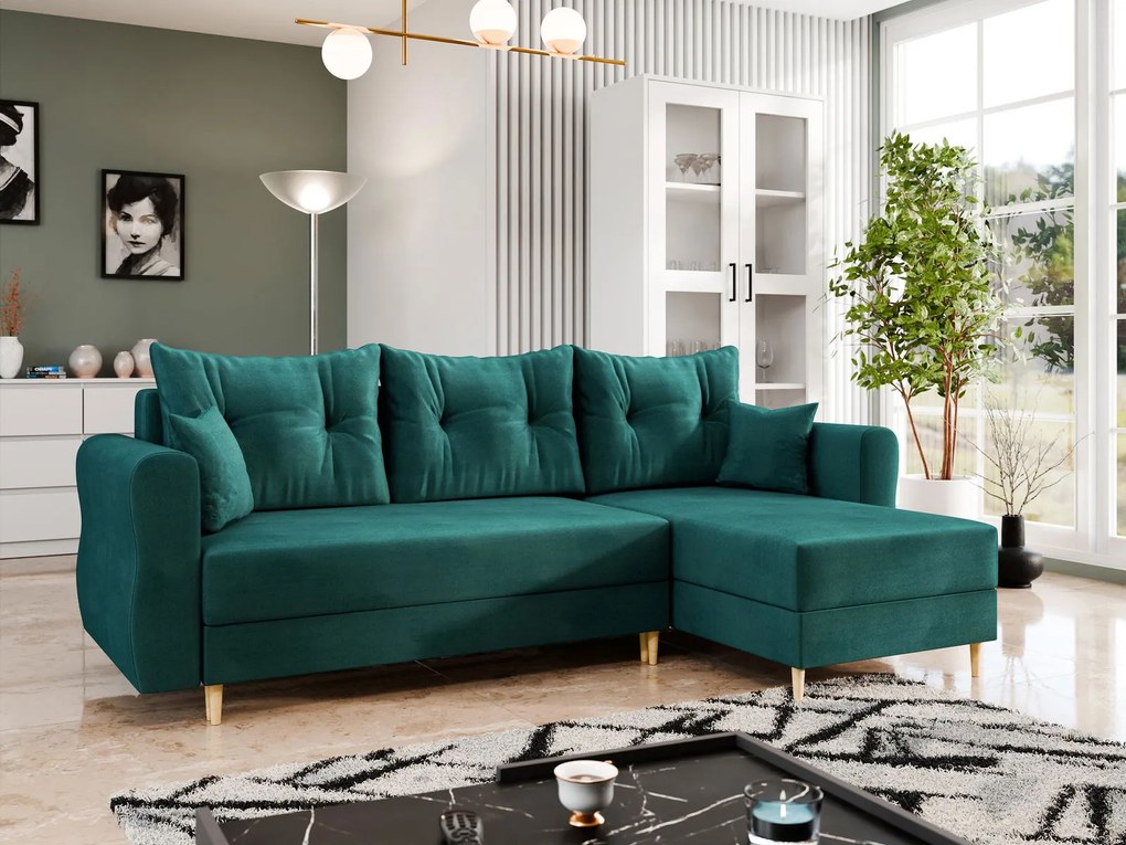 Ъглов диван Zako-Prasino