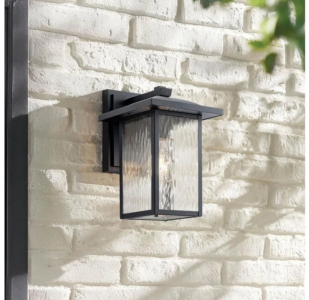 Kichler KL-CAPPANNA-M-BKT - Външно стенно осветително тяло CAPPANNA M 1xE27/60W/230V IP44