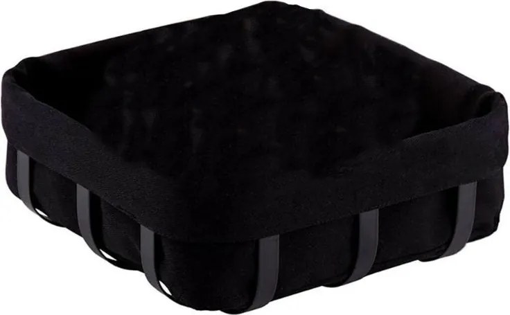 Панер за хляб OLIVER BROWN OB-1225-B, 21х21х8.5 см, Метал, Текстил, Черен