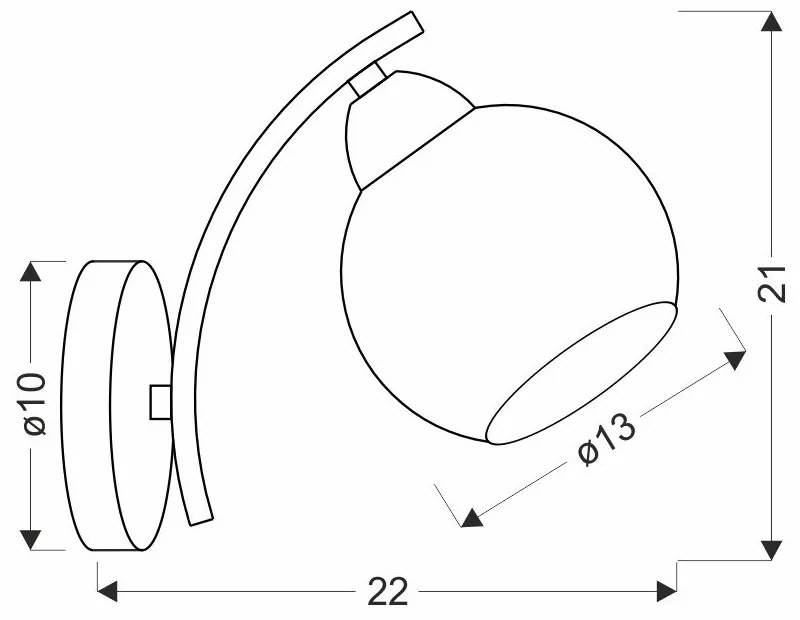 Стенна лампа в бяло и златисто Amos – Candellux Lighting