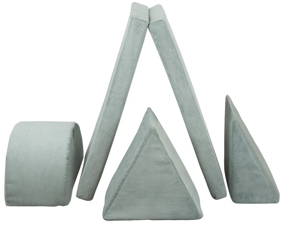 Светлосиньо велурено игрище от пяна Bloque Montessori – Little Nice Things