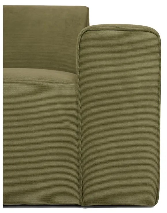 Модул за диван от зелен велур (десен ъгъл) Sting - Scandic