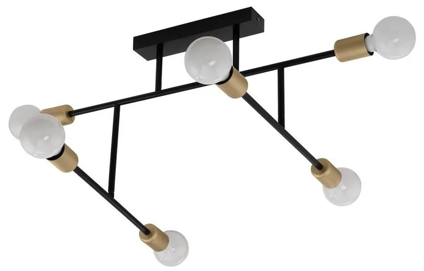Eglo 79356 - Полилей за повърхностен монтаж BELSIANA 6xE27 / 40W / 230V