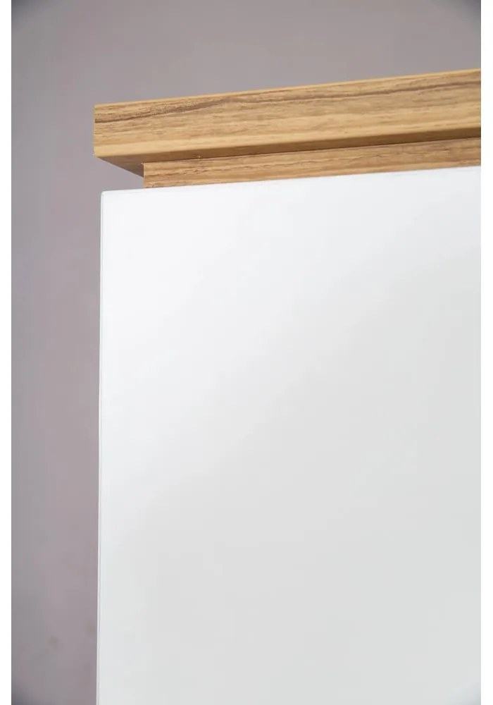 Бял детски гардероб от дъб 135x200 cm Finn - Roba