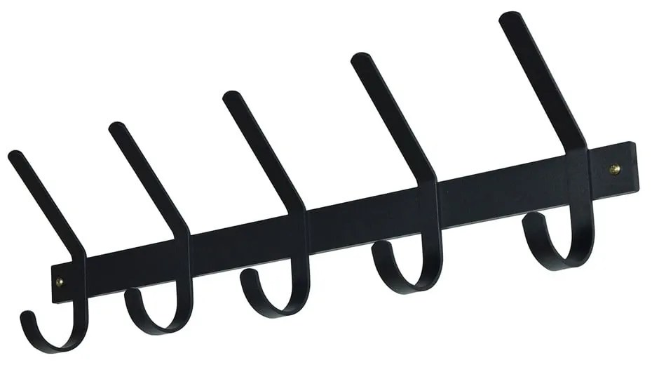 Черна метална стенна закачалка 70 cm Dexter – Spinder Design