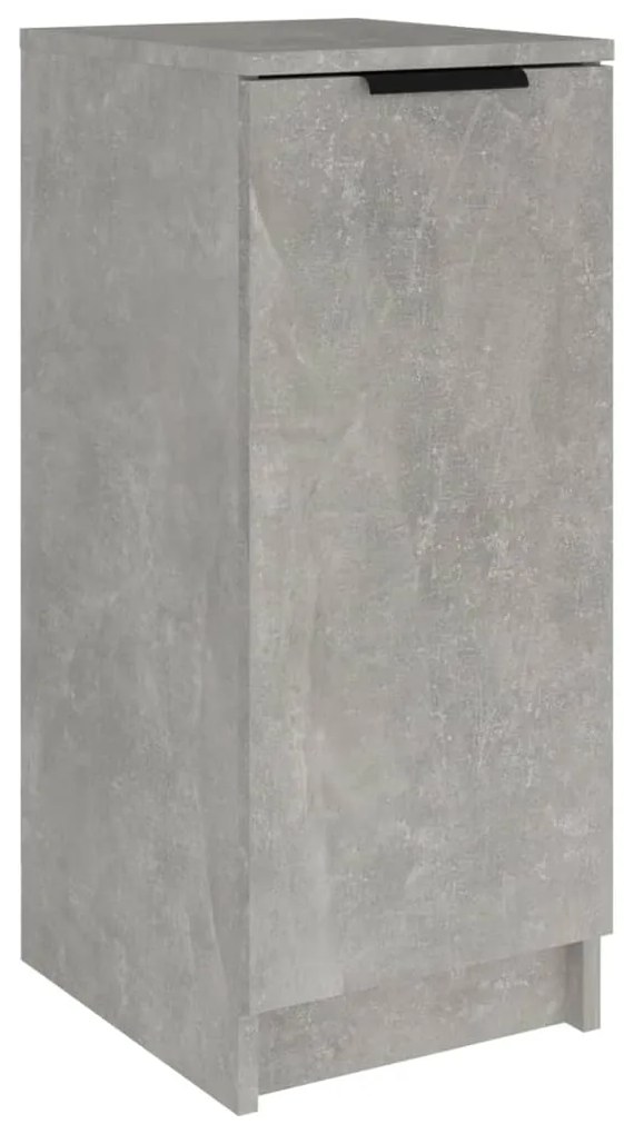 811416 vidaXL Шкаф за обувки, бетонно сив, 30x35x70 см, инженерно дърво