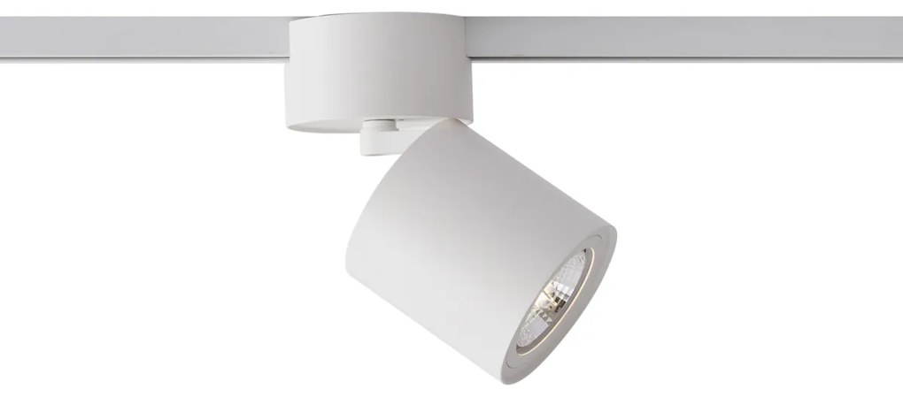 Модерен бял прожектор за 1-фазна релсова система GU10 70mm - Iconic Roto