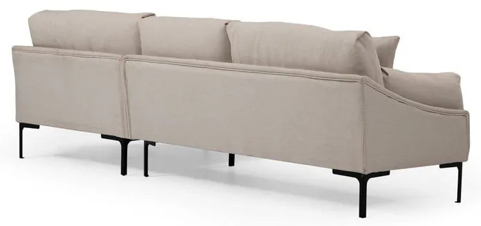 Светлобежов ъглов диван , десен ъгъл Leo - Artie