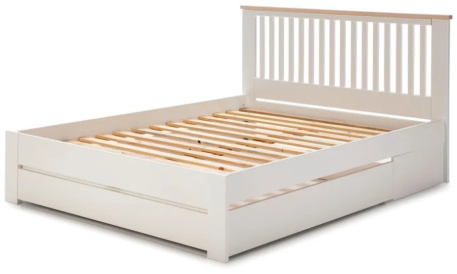 Бяло чекмедже под леглото 137 x 147 cm Enara - Marckeric