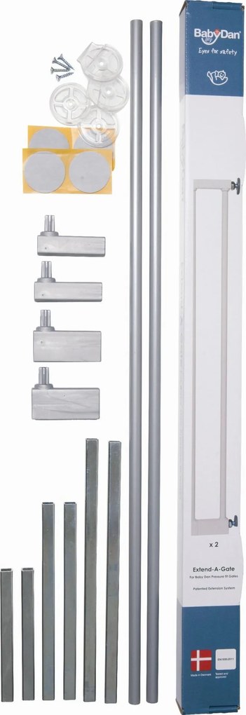 Baby Dan - Удължител за преграда - Silver