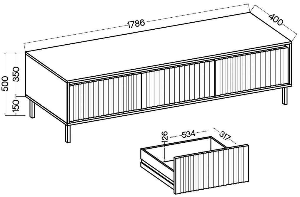 ТV шкаф Ohana I Plus-Kafe