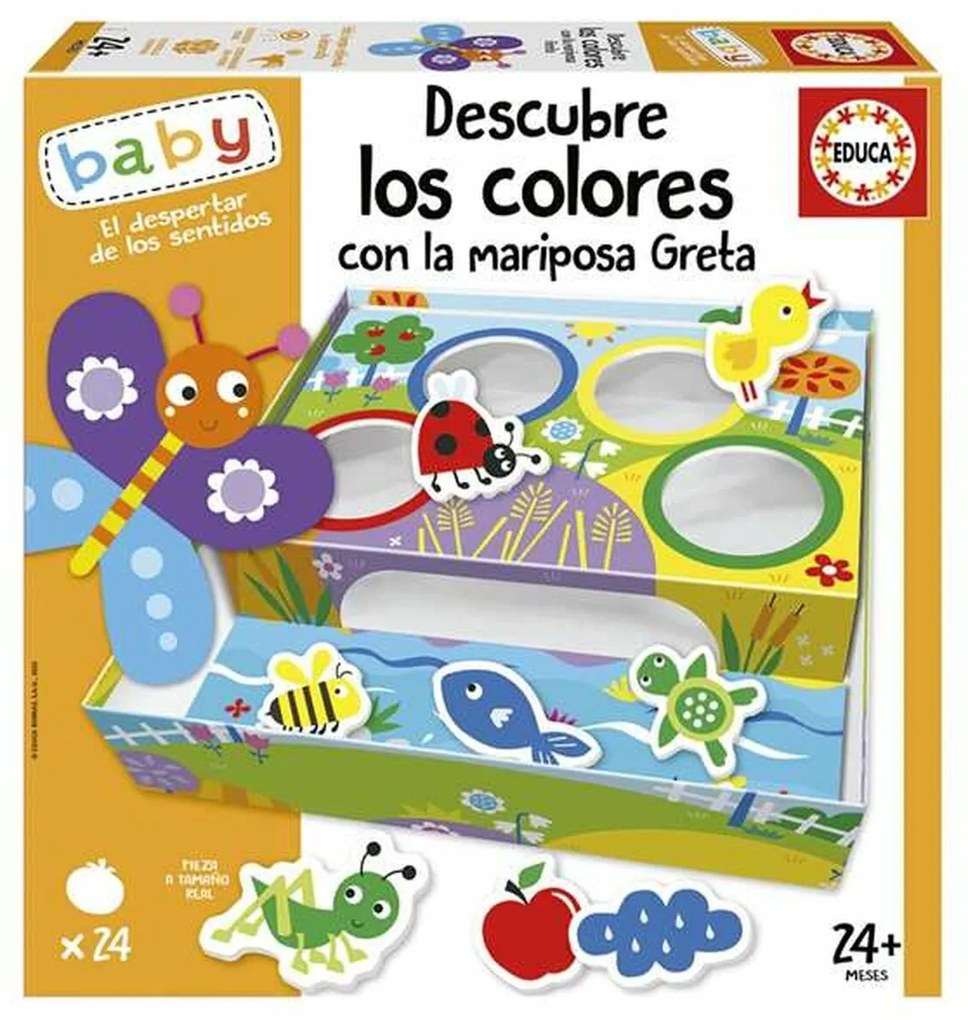 Образователна Игра Educa Descubre los Colores con La Mariposa Greta (ES)