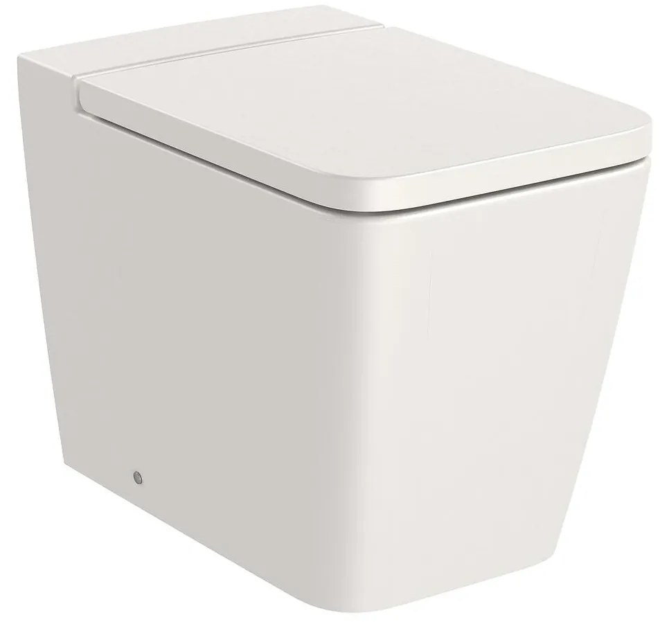 Тоалетна чиния Roca SQUARE - A347537650, долепена до стената, двойно оттичане, 36x56x40см