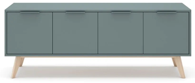 Маса за телевизор сиво-зелена 140x53x40 cm Pisco – Marckeric