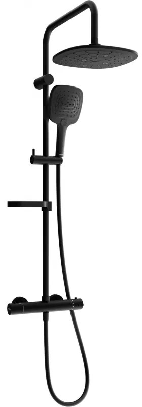 Mexen KX17 външен душ комплект с дъждовна глава и термостатичен смесител,