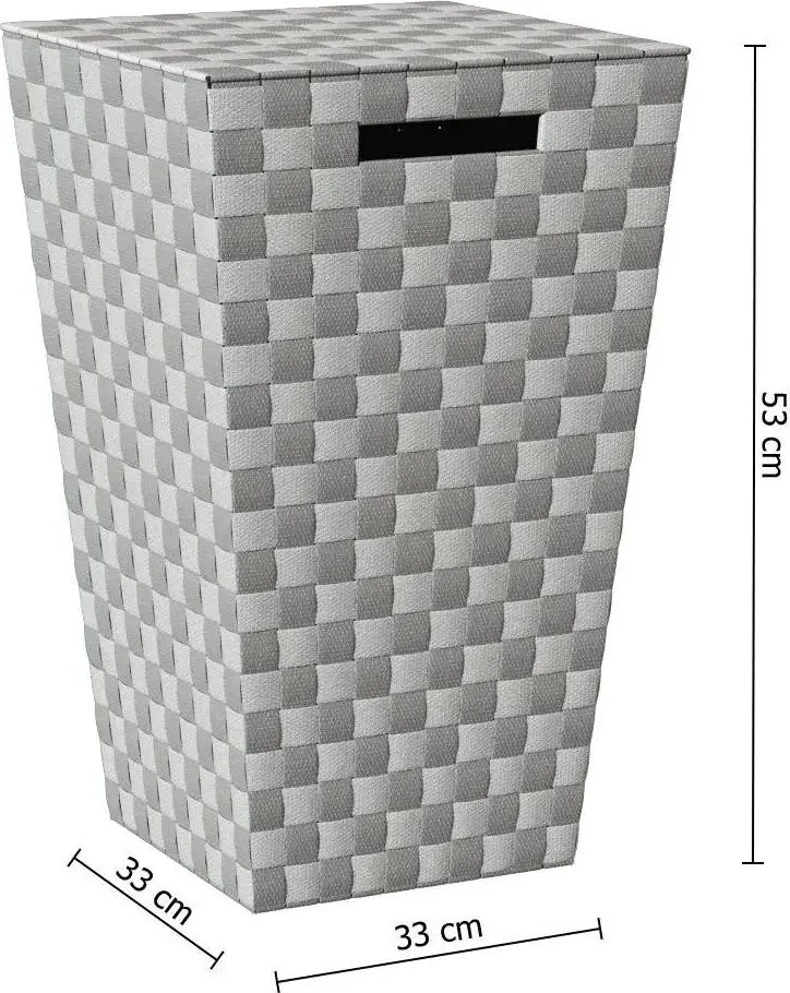 Кош за пране 5five Lise, Сив, 50 l