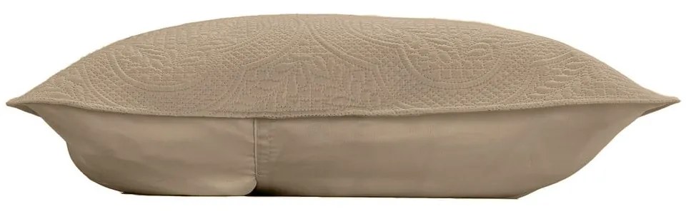 Светлокафяво комплект шалте и калъфка за възглавница от микрофибър 240x260 cm Romane – douceur d'intérieur
