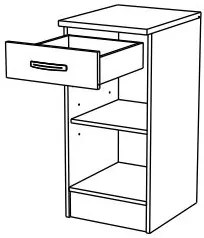 Floor cabinet 2-врати 1-door Remi-40,1φ 60β 85ψ cm