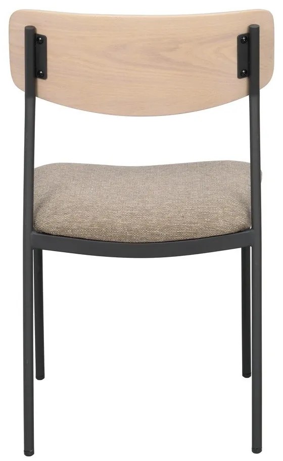 Трапезни столове в бежов и естествен цвят в комплект от 2 бр. Maymont – Rowico