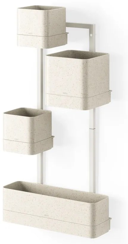 Пластмасови стенни/висящи кашпи в комплект от4 бр. за билки Cubiko – Umbra