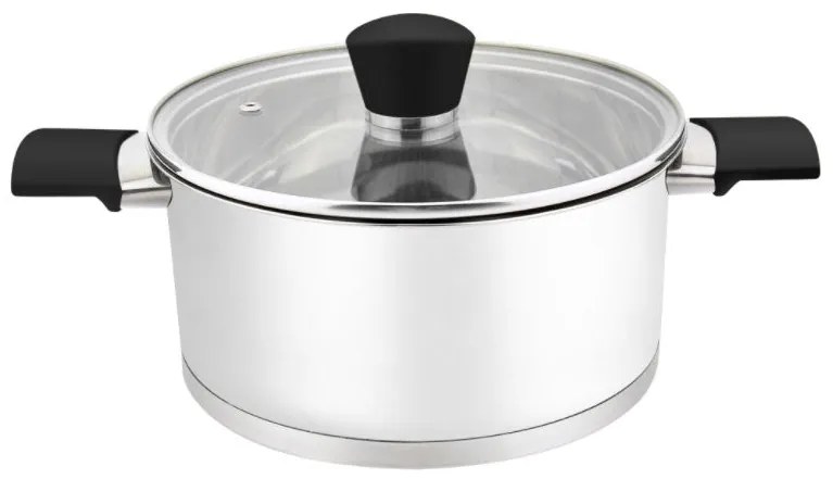 Тенджера с капак ZEPHYR ZP 1210, Многослойно дъно, Инокс - 16х10.5 см 2L