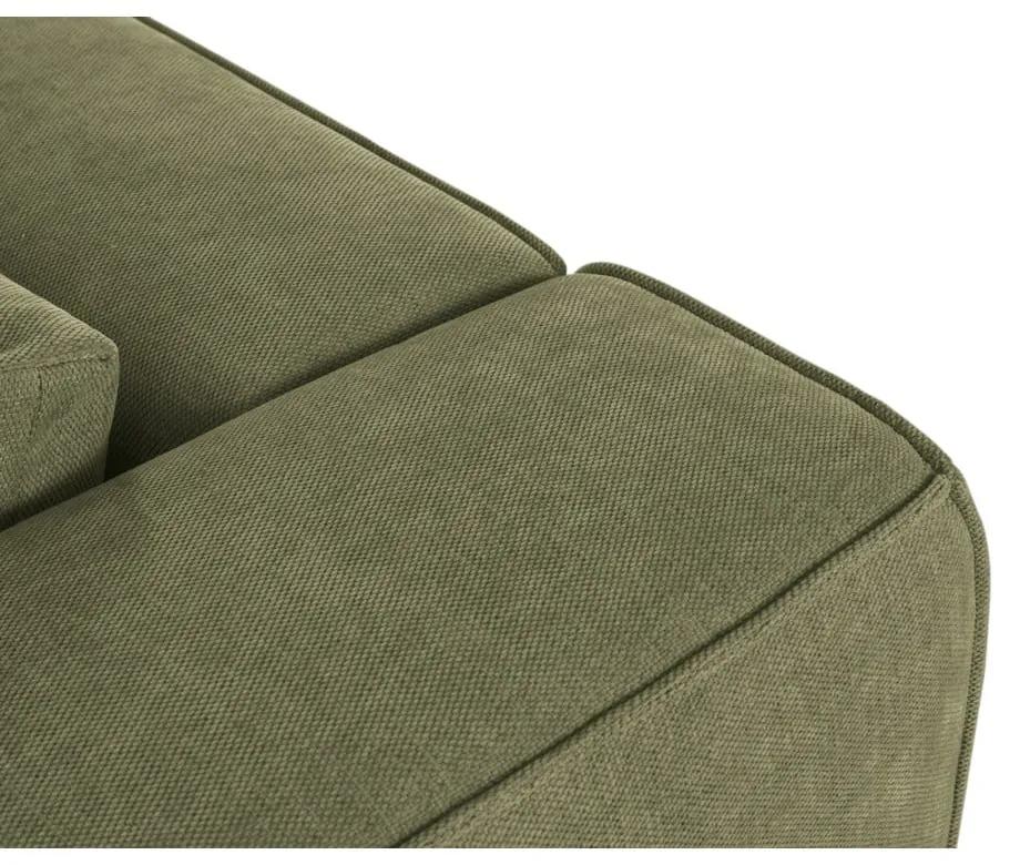 Светлозелен ъгъл U-образен диван, ляв ъгъл Esther – Milo Casa