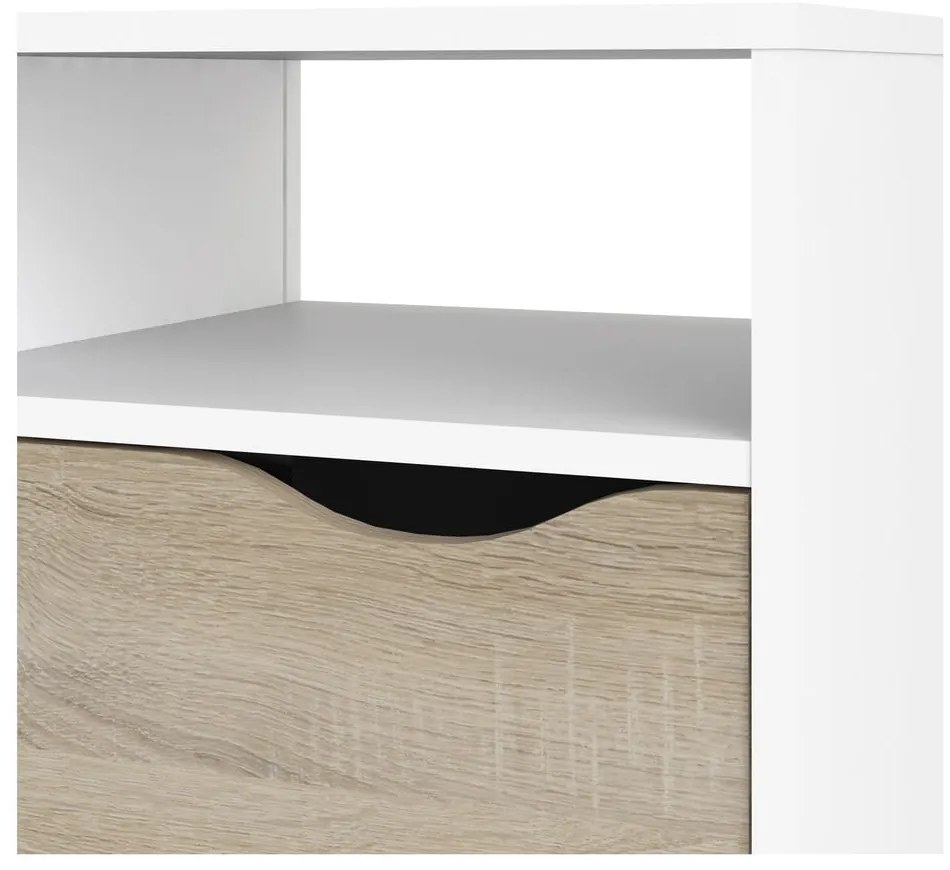 Бяла маса за телевизор , 117 x 57 cm Oslo - Tvilum