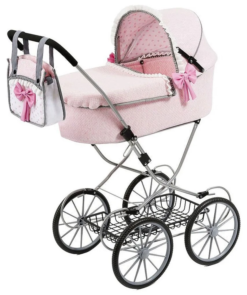 Количка за Кукли Reig Dolls Pram Розов 64 cm