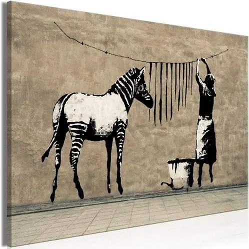 Маса - Banksy: Бетон за измиване на зебра (1 част) Широк - 90x60