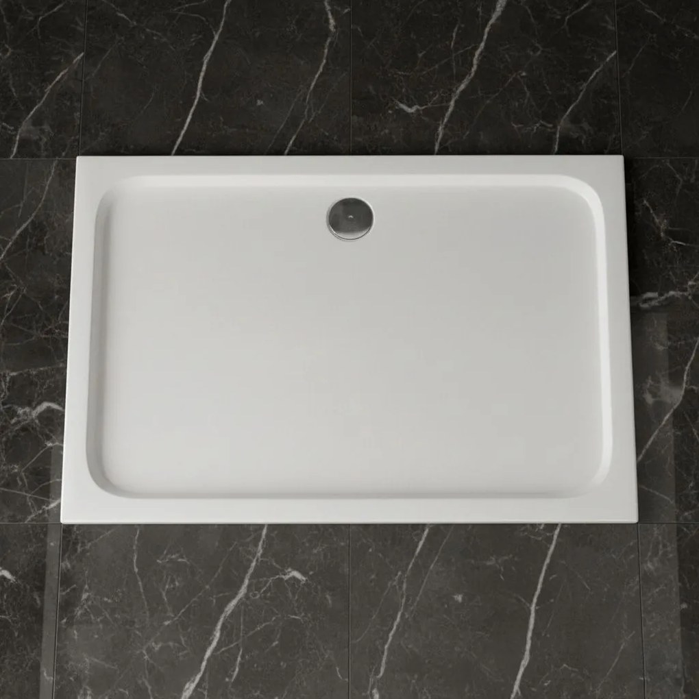 Корито за душ кабина-акрилно Rea Belmond White 80x100