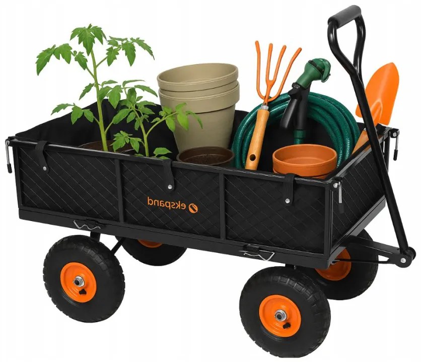 Многофункционална градинска количка 3в1 с товароносимост 200 кг