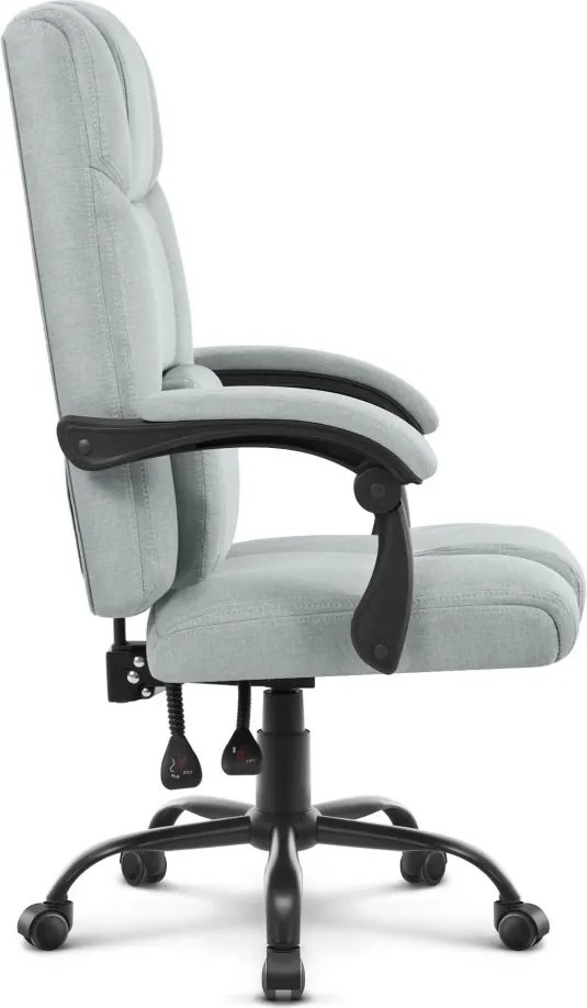 Ергономичен офис стол CABRO C505 до 150 кг сив