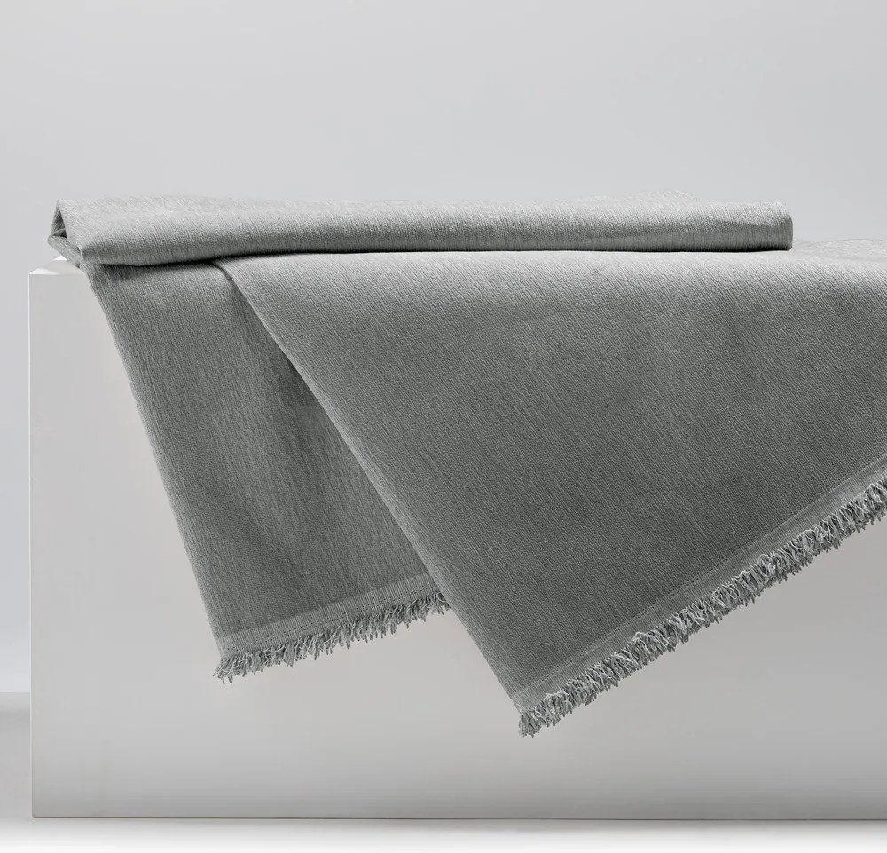 Сиво покривало за легло от шенил 220x240 cm Talo – Filumi