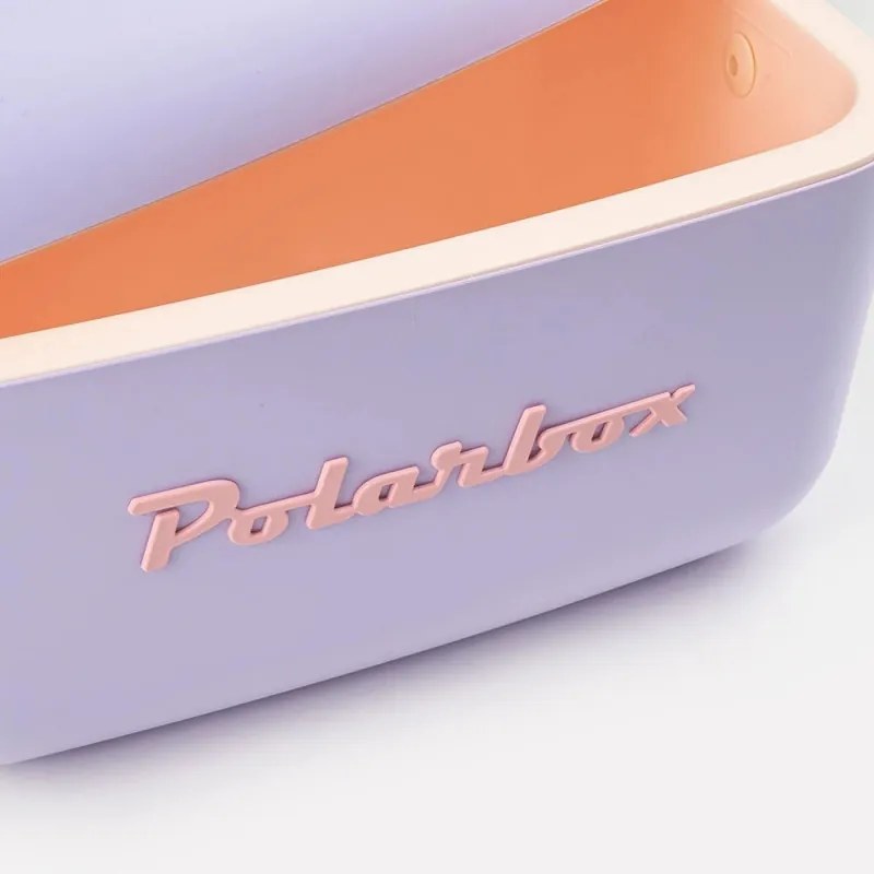 Хладилна чанта Polarbox Pop, 12 литра, AIRPOP полистирол, 5-15C до 24 часа, Лилав/Оранжев